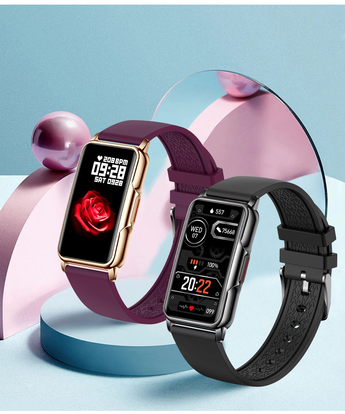 Waterproof Smartwatch for Men and Women with Heart Rate Tracker - Smarsty