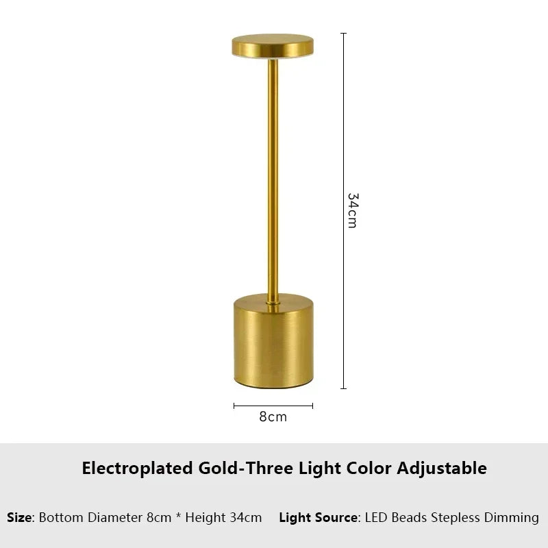 LED Touch Table Lamp Rechargeable Night Light for Ambiance - Smarsty