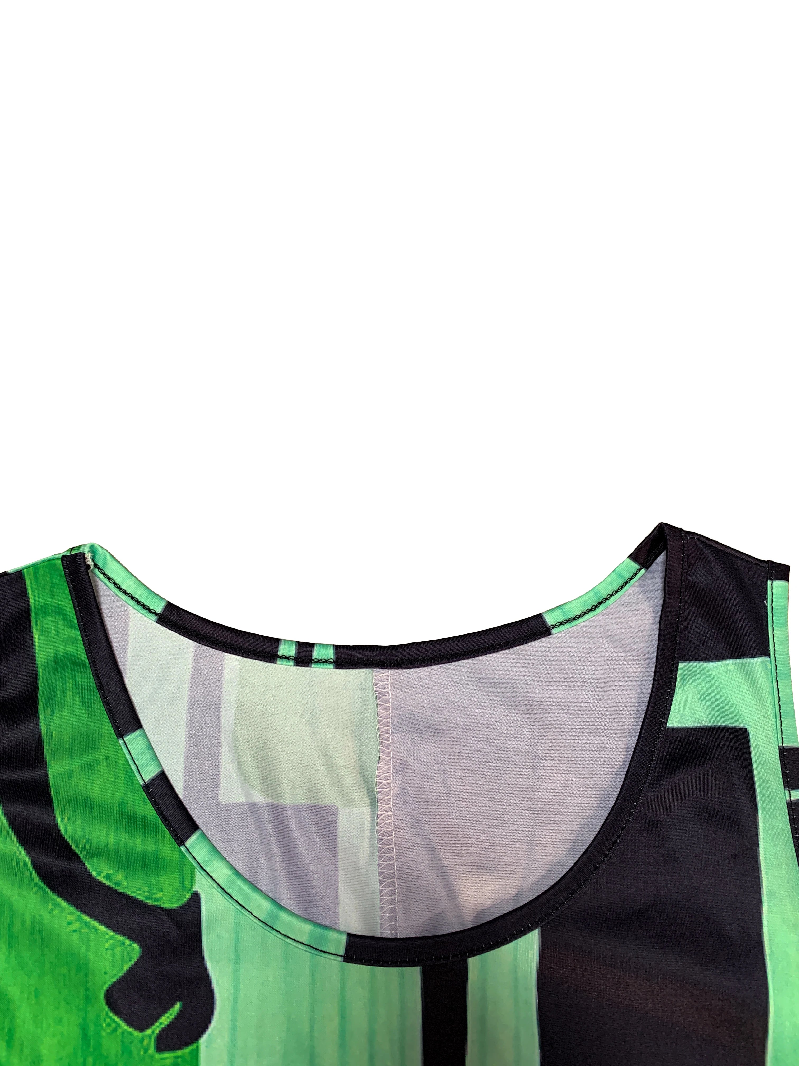 Spring&Summer Women's Geometric Pattern Sleeveless Dress For Summer Vacation,dresses for women summer，Women Bohemia Midi Dresses - Smarsty