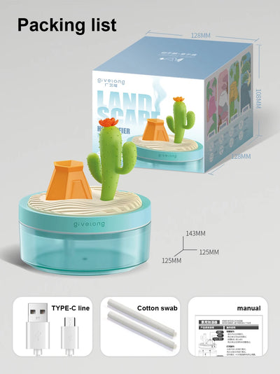 Silent Desktop USB Humidifier for Aromatherapy and Hydration - Smarsty