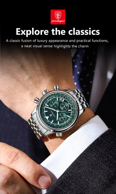 Luxury Men's Waterproof Chronograph Quartz Watch - Smarsty