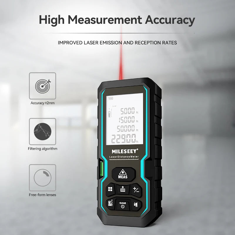 MILESEEY S6 Laser Tape Measure Accurate Distance Measuring Tool - Smarsty
