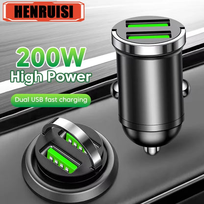 Dual USB Car Charger Quick Charge 200W Fast Charging - Smarsty