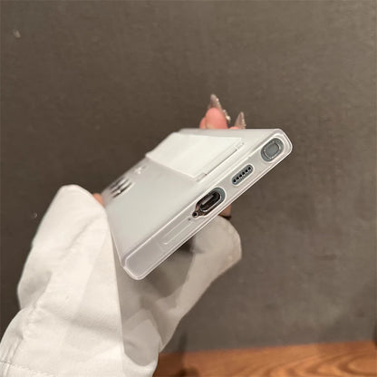 Shockproof Silicone Wrist Strap Case Matte Clear Cover - Smarsty