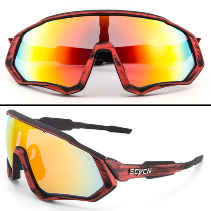 SCVCN  UV400 Sport Cycling Glasses Road Sunglasses Bicycle Eyewear Mountain Bike MTB Cycl Goggles running glasses