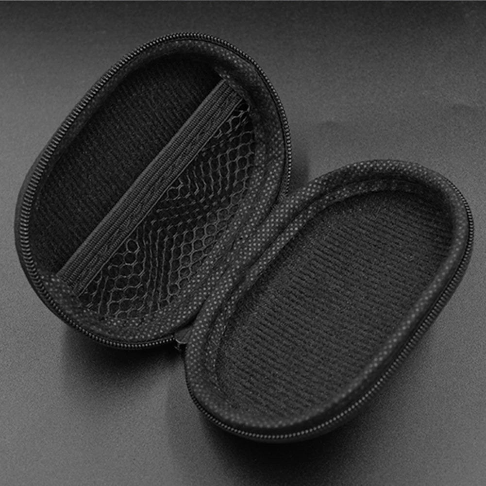 PU Leather Earphones Storage Case with Zipper Closure - Smarsty