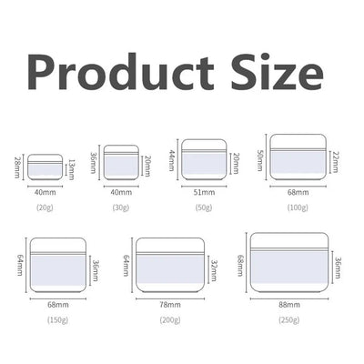 Refillable Cosmetic Containers for Creams and Lotions - Smarsty