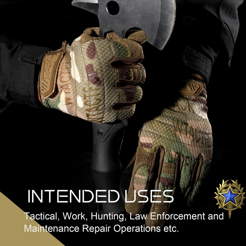 Touchscreen Tactical Gloves Shockproof Non Slip Full Finger - Smarsty