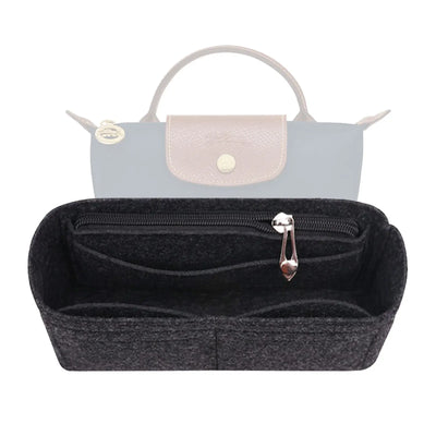 Felt Insert Bag Organizer Bag In Bag For Handbag Purse Organizer for Longchamp Mini Shoulder Bag - Smarsty