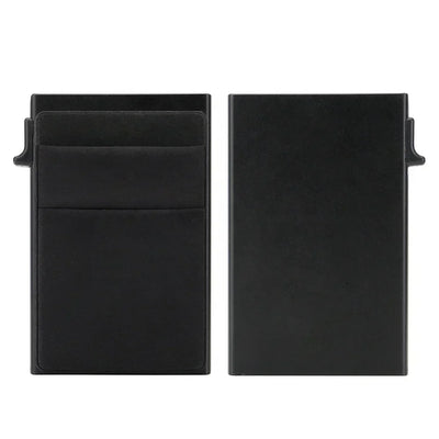Anti Rfid Blocking Protected Magic ID Bank Credit Card Holder Men Thin Slim Minimalist Smart Magic Wallets Metal Cardholer Case - Smarsty