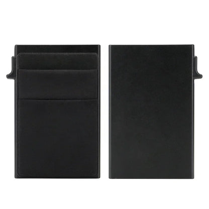 Anti Rfid Blocking Protected Magic ID Bank Credit Card Holder Men Thin Slim Minimalist Smart Magic Wallets Metal Cardholer Case
