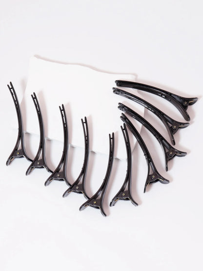 10 Pack Anti Slip Plastic Ducktooth Hair Clips - Smarsty