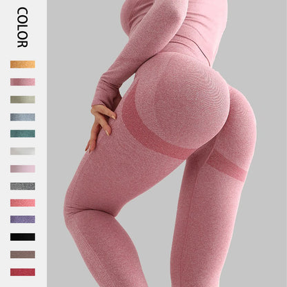 Women Yoga Leggings High Waist Exercise Sports Trousers Running Fitness Gym Leggings Quick Dry Hip Lifting Femme Slim Pants - Smarsty