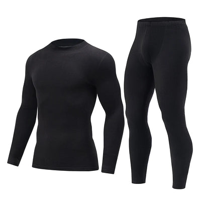 2/4 Pcs Men's Solid Color Simple Autumn And Winter Thermal Underwear Comfortable And Casual Bottoming Underwear Teenagers Pajama - Smarsty