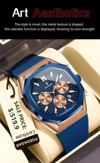 Waterproof Luminous Chronograph Watch for Men - Smarsty