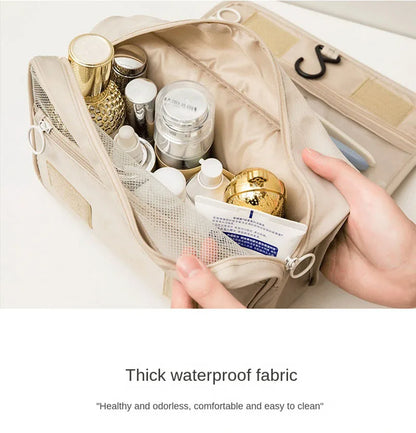 Waterproof Travel Makeup Bag With Hook For Women Toiletries - Smarsty