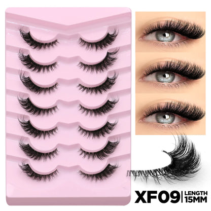 GROINNEYA Soft Natural Cat Eye Faux Mink Lashes - Smarsty