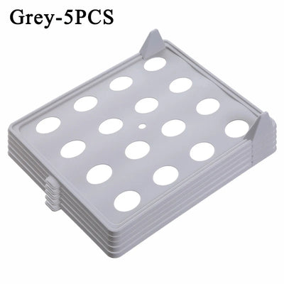 20PCS Shirt Storage Board Stackable T-shirt Organizer Folding Clothes Board Multifunctional Portable Clothes Storage with Handle by Smarsty