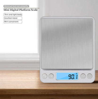 Mini Digital Kitchen Scale with LED Display and Precision Accuracy - Smarsty