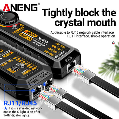 ANENG M469A Network Cable Tracker Tool with RJ45 and RJ11 Support - Smarsty