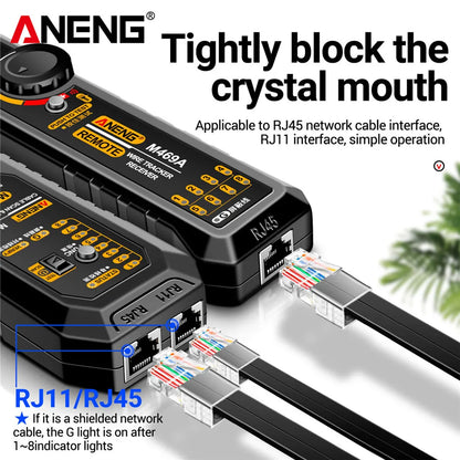 ANENG M469A Network Cable Tracker Tool with RJ45 and RJ11 Support - Smarsty