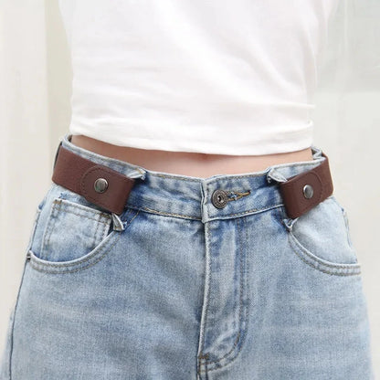 Adjustable Elastic Unisex Woven Jeans Belt Seamless - Smarsty