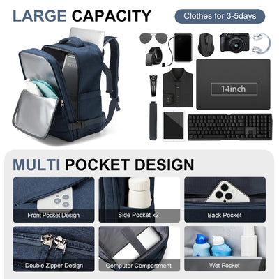 Travel Backpack Short Distance Airplane Ryanair Cabin Bag 40x20x25 Backpack Women Men leisure School Laptop Bag Carry on Luggage - Smarsty