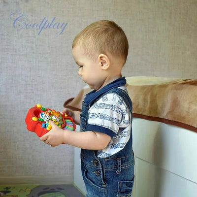 Kids Cartoon Piano Keyboard Game with Animal Sounds Flashing Light Music Baby Instrument Music Toys Educational Toys Kids Gifts by Smarsty