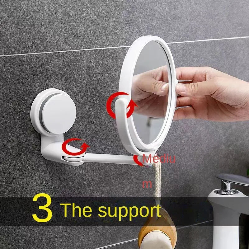 HD 360 Degree Rotating Vanity Mirror With Magnification - Smarsty