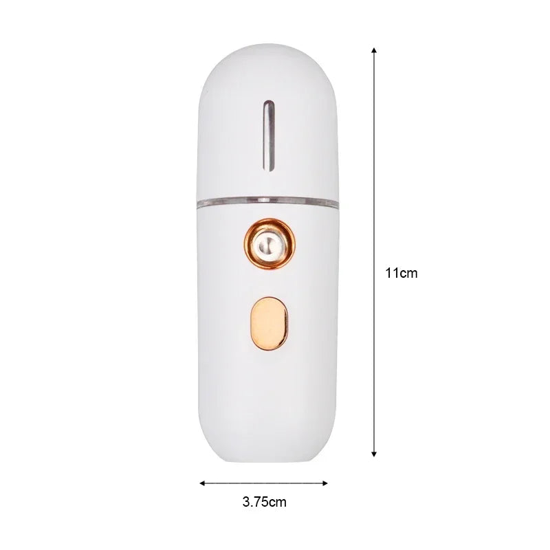 Mini Portable Humidifier Nano Mister Facial Steamer for Hydrated Skin - Smarsty