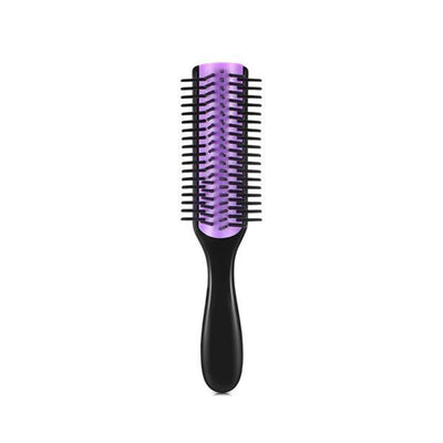 9-Rows Detangling Hair Brush Denman Detangler Hairbrush Scalp Massager Straight Curly Wet Removable DIY Hair Comb Brush