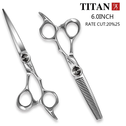 Titan Professional Hair Cutting Scissors Set with Japanese Steel - Smarsty