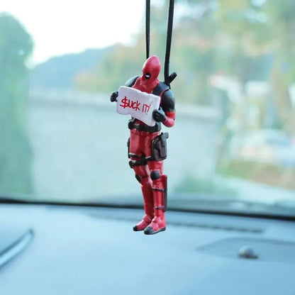 Deadpool Car Pendant Rearview Mirror Charm Interior Decor - Smarsty