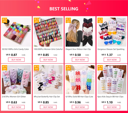 Colorful Nylon Elastic Hair Ties For Kids Gentle Hold - Smarsty
