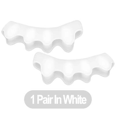 Toe Separators Doctor Recommended Correct Foot and Bunion Pain,Plantar Fasciitis Toe Straightener to Improve Functional Mobility - Smarsty