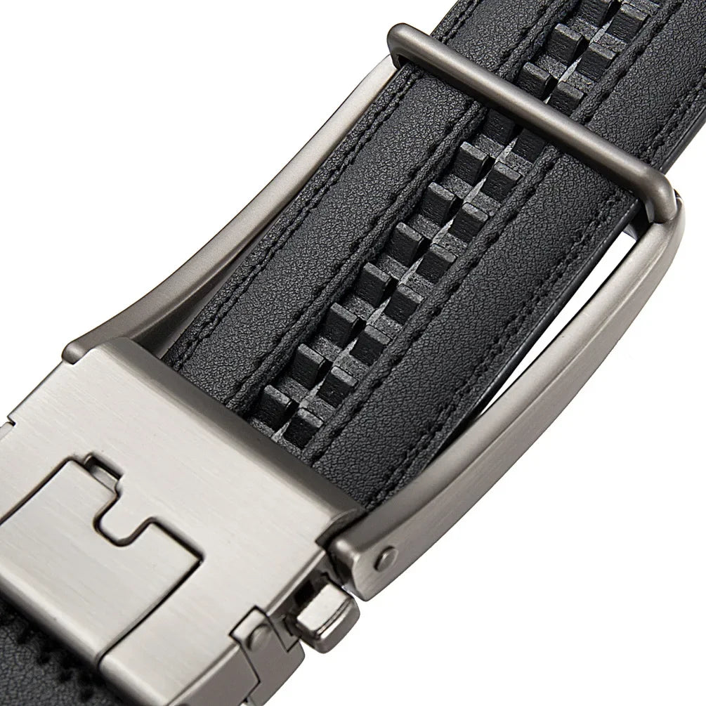 Luxury Genuine Leather Click Belt for Men Automatic Buckle - Smarsty