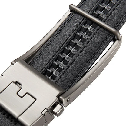 Luxury Genuine Leather Click Belt for Men Automatic Buckle - Smarsty