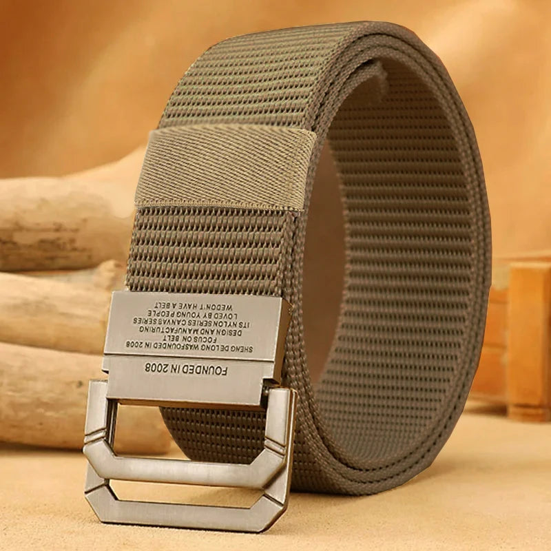 Men Nylon Tactical Belt Durable Canvas Military Strap - Smarsty