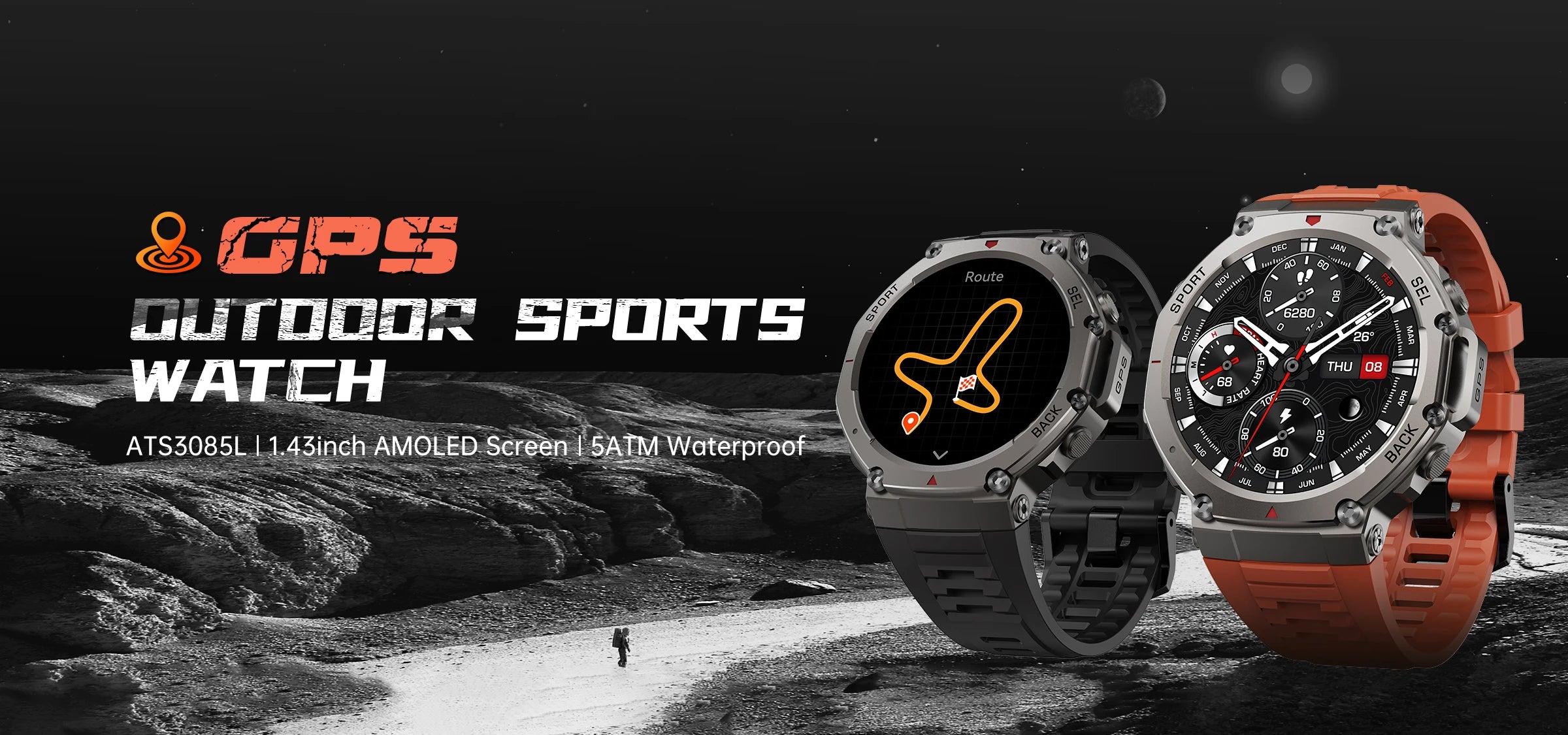 T-Rex 3 GPS Smart Watch with Altimeter and Waterproof Design - Smarsty