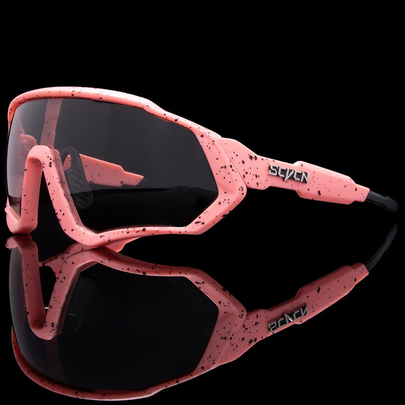 SCVCN  UV400 Sport Cycling Glasses Road Sunglasses Bicycle Eyewear Mountain Bike MTB Cycl Goggles running glasses