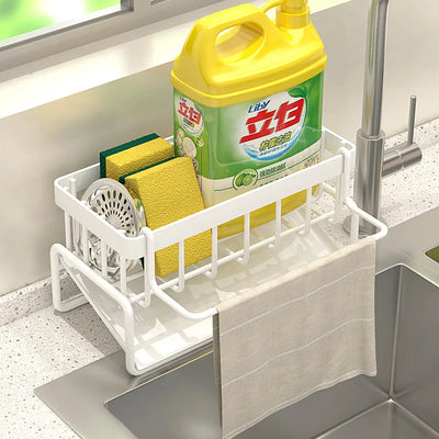 Stainless Steel Kitchen Sink Drain Rack Organizer - Smarsty