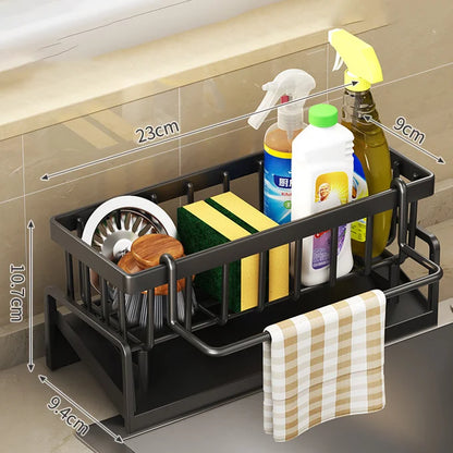 No-Punch Kitchen Shelf Drainage Rack for Easy Storage - Smarsty