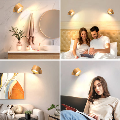 Battery Operated LED Wall Sconces with 3 Brightness Levels - Smarsty