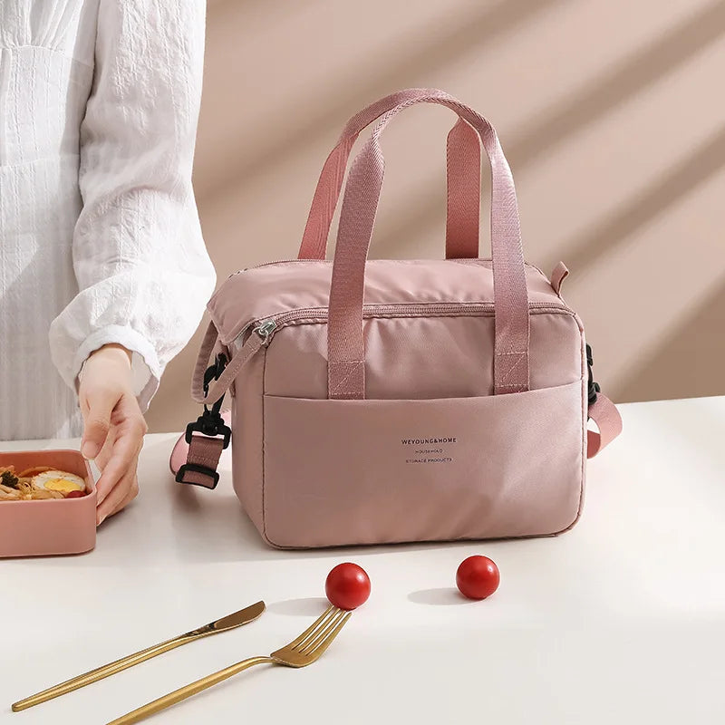 Insulated Portable Lunch Bag for Women Waterproof Tote - Smarsty