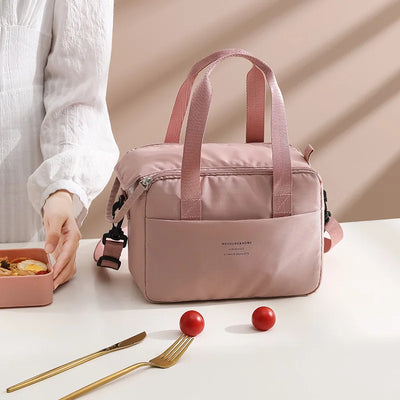 Insulated Portable Lunch Bag For Women Waterproof Tote - Smarsty
