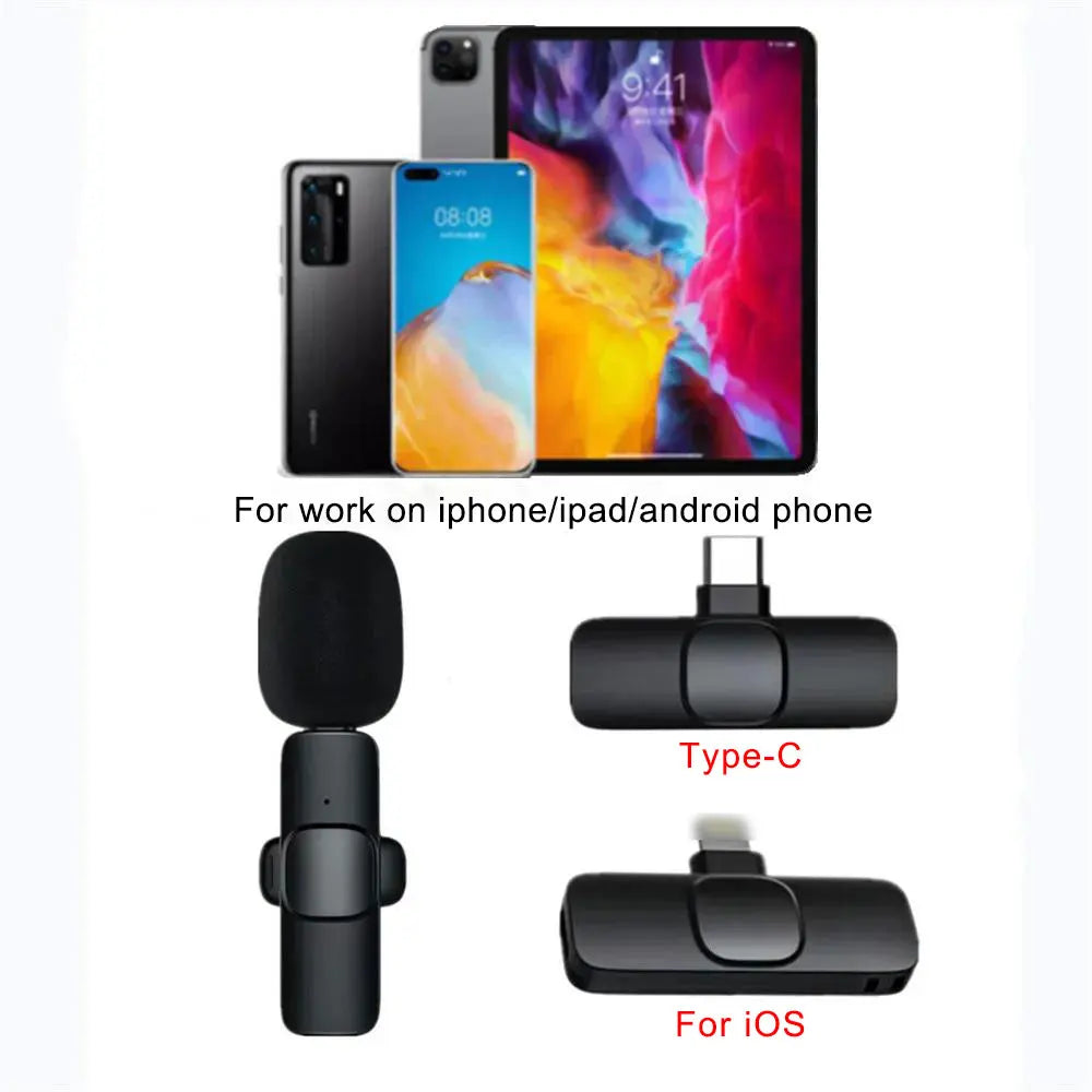 Wireless Lavalier Microphone for iPhone and Android - Smarsty