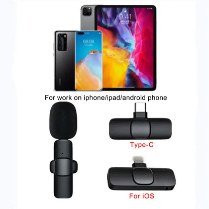 Wireless Lavalier Microphone for iPhone and Android - Smarsty