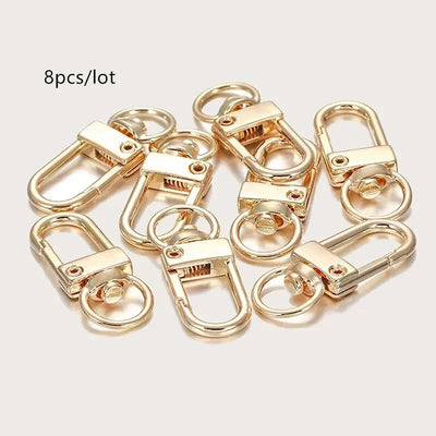 8pcs/lot Metal Universal Buckle Bag Buckle Multi Color Optional Key Buckle Alloy Buckle Lobster Buckle Bag Accessories - Smarsty