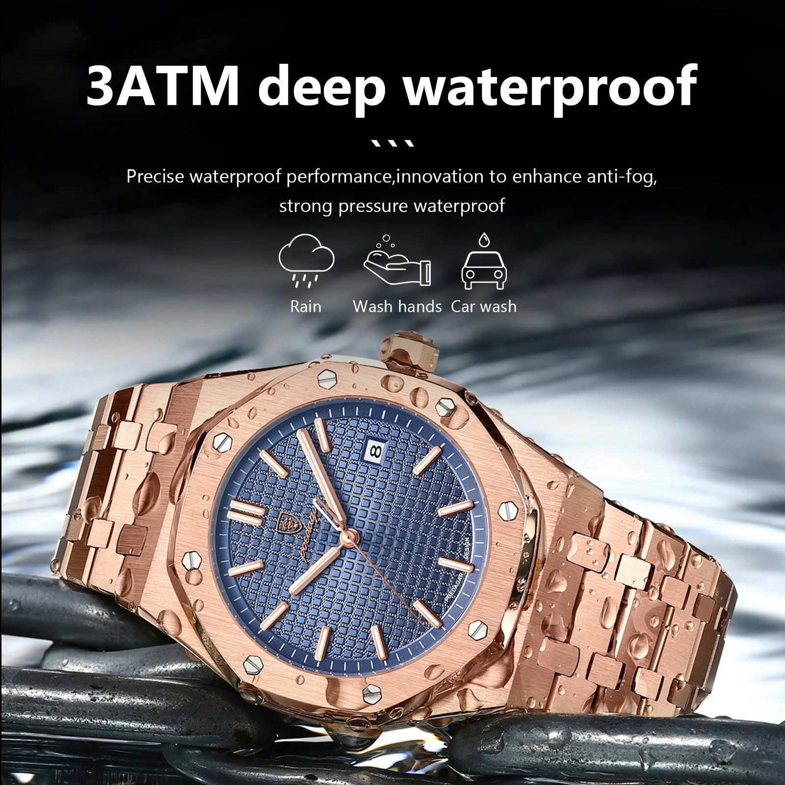 Luxury Waterproof Quartz Wristwatch for Men - Smarsty