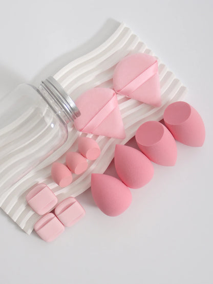 12Pcs Latex-Free Makeup Sponge Set for Flawless Application - Smarsty